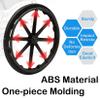 Wheelchair Rear Wheels Replacement Set Of Set Of 2 20in 22in 24in Wheelchair Wheel, Integrally Formed Solid Polyurethane Tire Wheelchair Wheel, With Bearings, Handrim And Threaded Stem(20in(51cm)*13/8 view 4