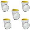 ITP Packaging 5 Litre Metal Tin Pail Bucket Drum Tub with Lid & Ring Closure UN Approved Lacquered Interior for Water Based Products (50) view 1
