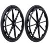 Wheelchair Rear Wheels Replacement Set of 20 Inch 22 Inch 24 Inch Chair Wheels Set of 2, Integrally Formed Rear Wheels for All Types of Wheelchairs *13/8)(24in(60cm)*13/8) view 1