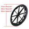 Wheelchair Rear Wheels Replacement Set of 20 Inch 22 Inch 24 Inch Chair Wheels Set of 2, Integrally Formed Rear Wheels for All Types of Wheelchairs *13/8)(24in(60cm)*13/8) view 2