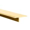 CMYUN Flat T-Shaped Brass Threshold Strip Gold, Extra Narrow Doorway Transition Strips Wood to Tile, Stair Wall Edging Trim Transition Bar, Joins Floor Gap(29x11mm(1.14x0.43 in)) view 1