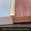 CMYUN Flat T-Shaped Brass Threshold Strip Gold, Extra Narrow Doorway Transition Strips Wood to Tile, Stair Wall Edging Trim Transition Bar, Joins Floor Gap(29x11mm(1.14x0.43 in)) view 4