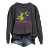 WILLBEST halloween sweatshirts for women witch novelty blouse tees tee tops tee tops shirt long sleeve horror skull holiday ghost pumpkin lightweight halloween costumes for women plus couples view 1