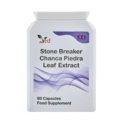 Ved Stone Breaker, Chanca Piedra Leaf Extract 1500 mg Kidney & Liver Support, Dissolve, Flush & Cleanse,90 Vegan Capsule (30 Days Supply)