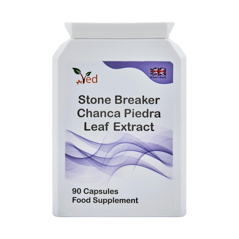 Ved Stone Breaker, Chanca Piedra Leaf Extract 1500 mg Kidney & Liver Support, Dissolve, Flush & Cleanse,90 Vegan Capsule (30 Days Supply)