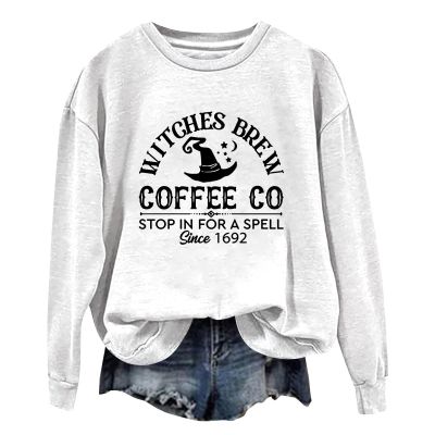 2024 halloween shirts for women fashion holiday dressy casual plaid pumpkins skeletons pumpkin print vintage halloween top autumn t-shirt oversized sweater womens