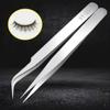 2 Pack Ultra-Fine High Precision Stainless Steel Tweezers Thick Tip Curved Head Flat Head Tweezers Straight Tweezers Electronic Repair Clips (silvery,ST-15(120mm)) view 2