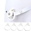 Male Flat Cage with Sounding Rod and 4 Different Size Rings, Lightweight Flat Devices for Sissy Men Disguise - HA08 (White) view 1