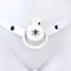Male Flat Cage with Sounding Rod and 4 Different Size Rings, Lightweight Flat Devices for Sissy Men Disguise - HA08 (White) view 2