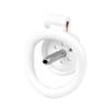 Male Flat Cage with Sounding Rod and 4 Different Size Rings, Lightweight Flat Devices for Sissy Men Disguise - HA08 (White) view 4