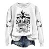 WILLBEST halloween t shirts for women halloween vintage print crewneck loose pumpkins crewneck blouse autumn pullover party vintage print womens costumes view 1