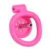 Male Flat Cage with Sounding Rod and 4 Different Size Rings, Lightweight Flat Devices for Sissy Men Disguise - HA08 (Pink) view 4