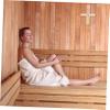 Amosfun Elegant Timer for Sauna Wooden Hourglass Accurate Time Heat-resistant Material for Room view 2