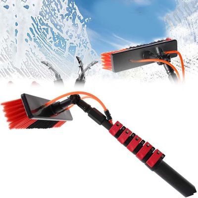 Water Fed Pole Kit Professional Telescoping Pole for High Window Cleaning - Window Cleaning Kit with Length Water Fed Brush and Cleaning
