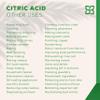 Citric Acid Food Grade 750g Jar. Pure Anhydrous Citric Acid Powder for Meat & Drink Preservation & Flavour Enhancer. 100% Pure Fine Crystals. GMO-Free, Premium Quality, Vegan, Gluten-Free. view 3