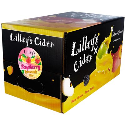Lilley's Cider Raspberry Lemonade 10L Bag-in-Box - Refreshing Fruit Cider, 3.4% ABV, Premium Quality, Gluten-Free