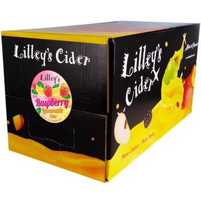 Lilley's Cider Raspberry Lemonade 20L Bag-in-Box - Fruity, Refreshing Cider, 3.4% ABV, Gluten-Free, Vegan-Friendly