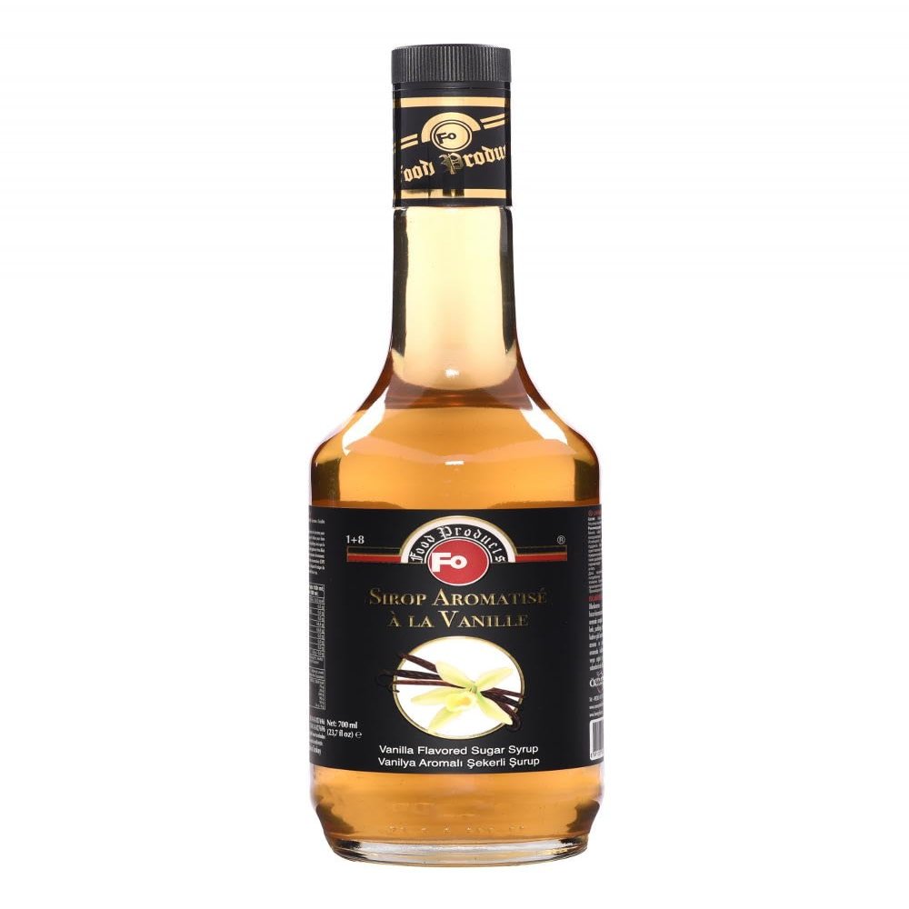 Fo Premium Syrup, Vegan-Friendly, Allergen-Free Natural Flavours and Colourings (1 Qty, Vanilla)