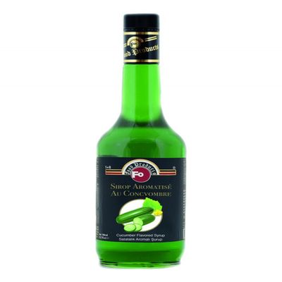 Fo Premium Syrup, Vegan-Friendly, Allergen-Free Natural Flavours and Colourings (1 Qty, Cucumber)