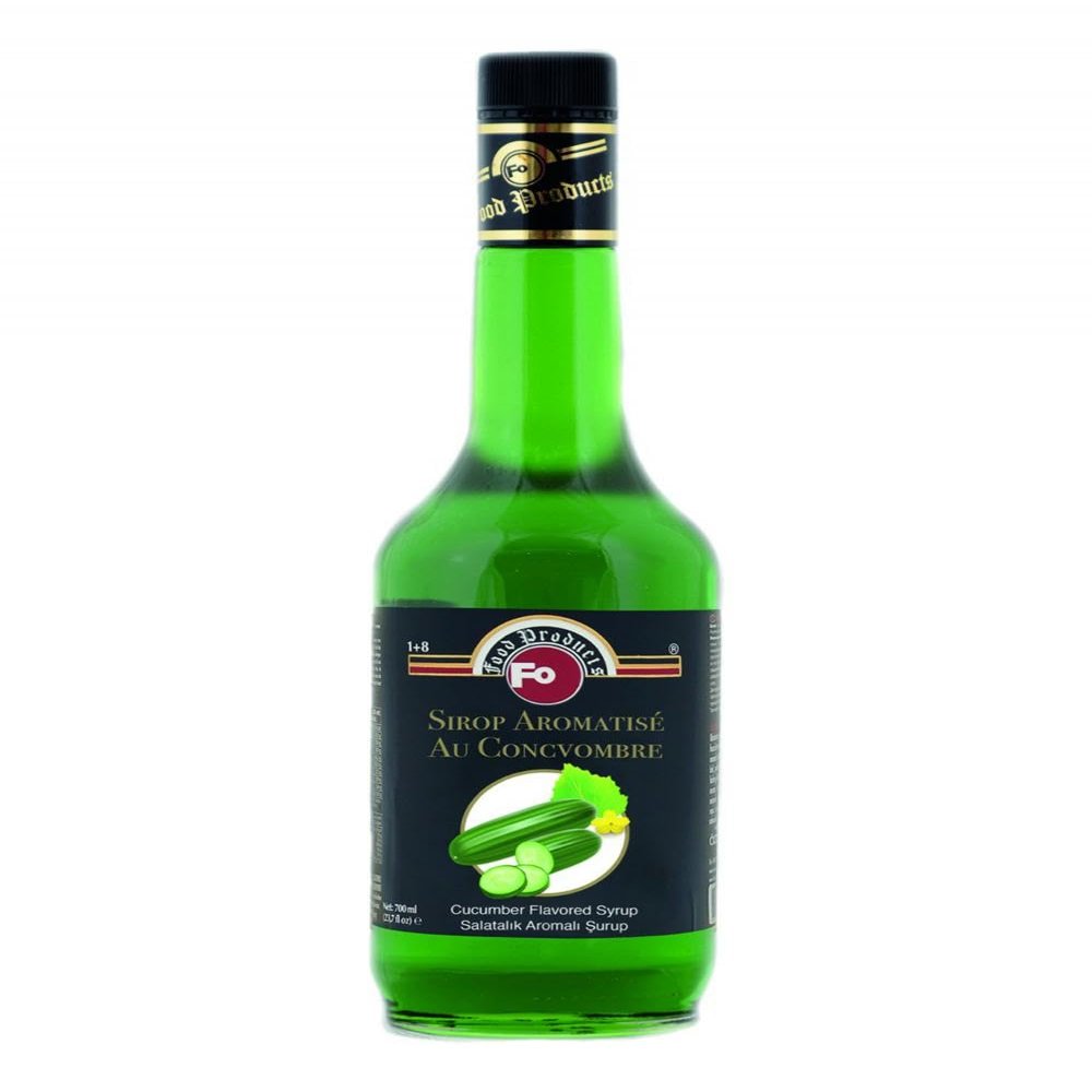 Fo Premium Syrup, Vegan-Friendly, Allergen-Free Natural Flavours and Colourings (1 Qty, Cucumber)