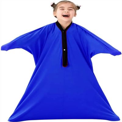 DTREEL Sensory Sox Stretchy Body Socks Full Body Wrap To Relieve Stress Hyposensitivity Great For Boys Girls With Autism Anxiety(Blau 1,L)