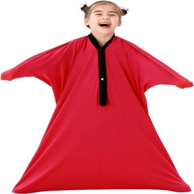 DTREEL Sensory Sox Stretchy Body Socks Full Body Wrap To Relieve Stress Hyposensitivity Great For Boys Girls With Autism Anxiety(Rot,S)