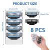 8 PCS Razor Blades Compatible with Gillette Razor Blades Refill Disposable Blade Manual Beard Trimmer Safety Replacement Shaver Heads Set Gift for Dad Boyfriend Grandpa view 2