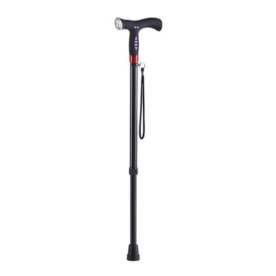 YQZQXWA Smart Cane, Adjustable Walking Stick with Lighting Alarm FM Radio Crutch Electronic for Elderly Telescopic for Stability Safety Non Skid Replaceable Rubber Tips innovate