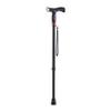YQZQXWA Smart Cane, Adjustable Walking Stick with Lighting Alarm FM Radio Crutch Electronic for Elderly Telescopic for Stability Safety Non Skid Replaceable Rubber Tips innovate view 1