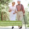 YQZQXWA Smart Cane, Adjustable Walking Stick with Lighting Alarm FM Radio Crutch Electronic for Elderly Telescopic for Stability Safety Non Skid Replaceable Rubber Tips innovate view 3