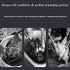 CHRISK Chicken Plucker, Stainless Steel Drum Plucker Poultry Processing Machine, Electric Plucking Machine Quick Removal Quail Bird Hair Removal view 3