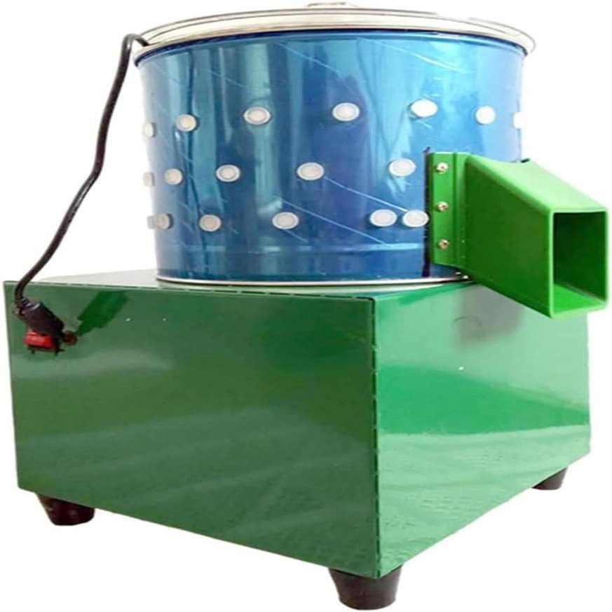 CHRISK Chicken Plucker Stainless Steel Chicken Plucker Machine, Electric Plucking Machine, Quick Removal Quail Bird Hair Removal Plucking Machine