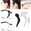 16 Pairs Eyeglass Ear Cushions, Anti-Slip Glasses Ear Grip Hooks, Glasses Grips Behind Ears,Glasses Ear Grips, Silicone Glasses Ear Grips for Spectacle Sunglasses Reading Glasses Eyewear view 3