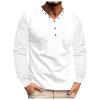 Rrongwn T-Shirt Men's Long Sleeve Lightweight Long-Sleeved Shirt Baggy Sweatshirt V-Neck Shirts Cotton Breathable Sports Shirt Quick-Drying Training Shirt Breathable Functional Shirt Comfortable Tops, view 1