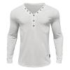 Rrongwn T-Shirt Men's Long Sleeve Lightweight Long-Sleeved Shirt Baggy Sweatshirt V-Neck Shirts Cotton Breathable Sports Shirt Quick-Drying Training Shirt Breathable Functional Shirt Comfortable Tops, view 3