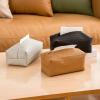 DFHS46JK Tissue Box Cover Home Tissue Boxes PU Leather Woven Tissue Box Paper Bag Modern Simple Living Room Waterproof Tissue Box Luxury In Living Room(B) view 3