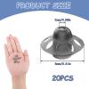 20 PCS Hearing Aid Domes, 8mm Soft Silicone Umbrella Shaped Washable Reusable Hearing Aid Ear Tips, Replacement Hearing Aid Open Earplug Domes Accessories for Adults Seniors (M) view 2