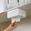 DFHS46JK Tissue Box Cover Wall Mounted Tissue Box Paper Towel Holder For Kitchen Office Napkin Container Wipes Paper Storage Box Tissue Holder In Living Room(Blue) view 3