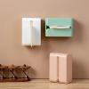 DFHS46JK Tissue Box Cover Wall Mounted Tissue Box Paper Towel Holder For Kitchen Office Napkin Container Wipes Paper Storage Box Tissue Holder In Living Room(Blue) view 4