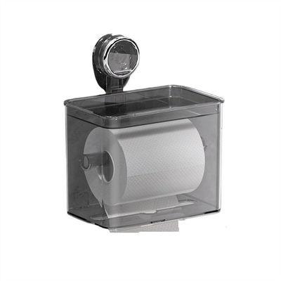 DFHS46JK Tissue Box Cover Toilet Tissue Box, Roll Paper Holder, Suction Cup Wall Mounted Toilet Paper Box, Tissue Paper Storage Rack In Living Room