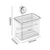 DFHS46JK Tissue Box Cover Toilet Tissue Box, Roll Paper Holder, Suction Cup Wall Mounted Toilet Paper Box, Tissue Paper Storage Rack In Living Room view 2