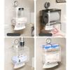 DFHS46JK Tissue Box Cover Toilet Tissue Box, Roll Paper Holder, Suction Cup Wall Mounted Toilet Paper Box, Tissue Paper Storage Rack In Living Room view 4