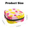 Popsicles Pink White Striped Pattern First Period Kit for Girls, Tampon Pantyliners Menstrual Purse, Nursing Pad Holder with Zipper, Sanitary Collect Napkin Bag Organizer view 2