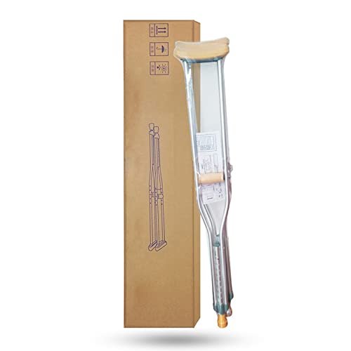 1 Pair Crutches for Walking, Small/Medium/Large Aluminum Underarm Crutches, Ergonomic Medical Crutches, for Elderly, Disabled and Physically Impaired (Size : Large(175-195cm)) powerfully Prosperous