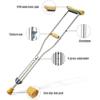 1 Pair Crutches for Walking, Small/Medium/Large Aluminum Underarm Crutches, Ergonomic Medical Crutches, for Elderly, Disabled and Physically Impaired (Size : Large(175-195cm)) powerfully Prosperous view 3
