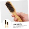 Healeved 2pcs Men's Hair Beard Brush Gentle Bristles Barber Tool Hair Cleaning Styling Portable view 4