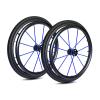 2Pcs 24 Inch Sports Wheelchair Wheel Replacement, 241.38 Inflatable Rear Wheel, Polyurethane Tire with Aluminum Alloy Spoke Hub(Blue) view 1