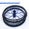 2Pcs 24 Inch Inflatable Rear Wheel for Sports Wheelchair, 241(23-540) Polyurethane Inflatable Wheel, Aluminum Alloy Spoke Hub view 4