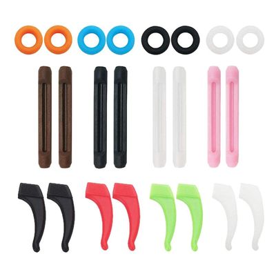 12 Pairs Children Adult Eyeglass Straps Kit - -Slip Silicone Retainers & Nose Pads - Sports & Daily Use - Universal Size - Glasses Repair Accessories - 12 Pairs