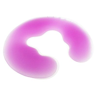 Green Silicone Gel Crib Cushion Pillow for Massage Bed - Super Soft Non- Material - Comfortable Beauty Rest for Spa and Beauty Beds - 11x9.8 inch Cushion for - Purple
